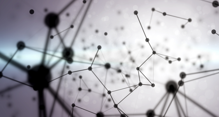 Illustration of open source software connectivity and collaboration.