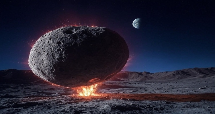 Asteroid Impact Carved Massive Lunar Canyons in Minutes