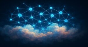 Visualization of AI neural network producing dream-like hallucinations.