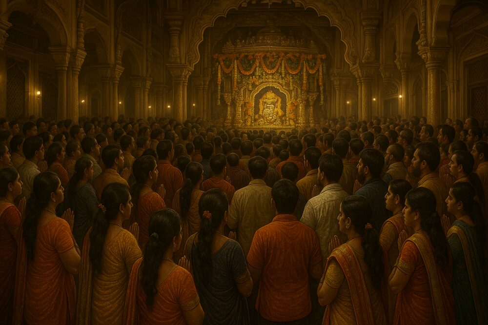 Midnight Aarti at a Temple