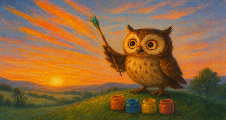 Owl Who Painted the Sunrise