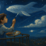 Cloud Painter and the Midnight Sky