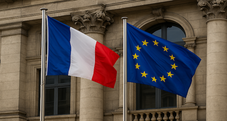 France and EU Flag