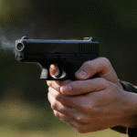 Handgun Fired with Bullet