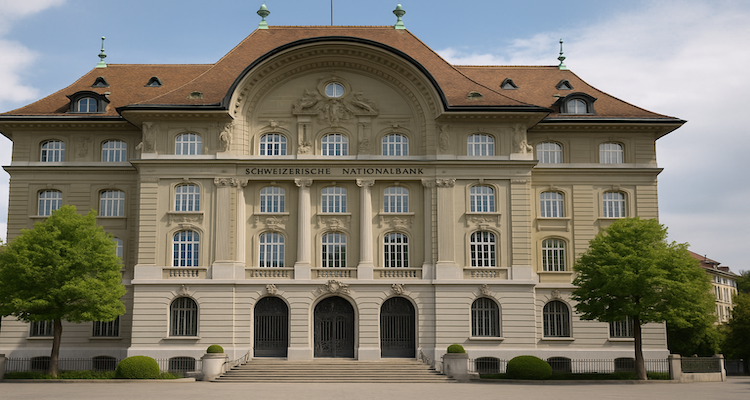 Exterior of the Swiss National Bank headquarters in Bern
