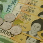 Korean won currency notes and coins (AI Generated Image)