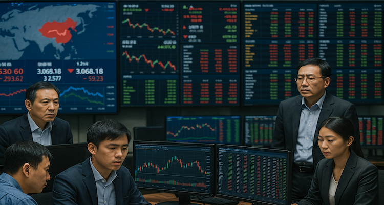 Traders at an Asian stock exchange (AI Generated Image)