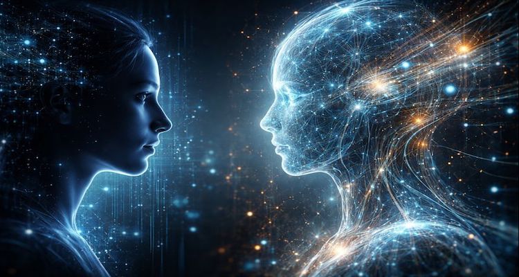 Human meets AI in a digital world