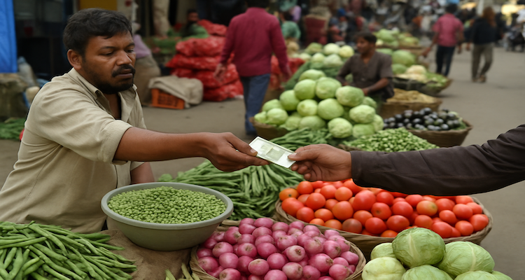 India wholesale market transaction