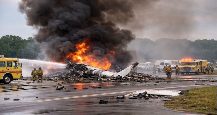 Jet crash (AI Generated Image)