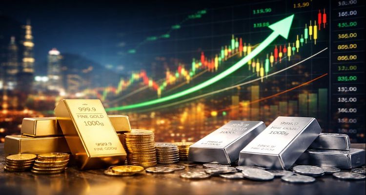 Rising markets and precious metals GOLD SILVER