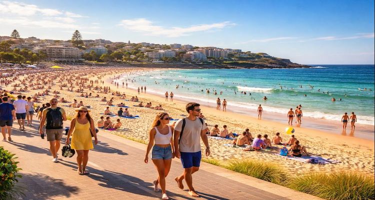 Sunny afternoon at Bondi Beach (AI GENERATED IMAGE)