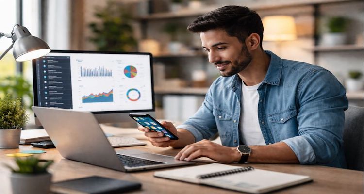 Young Entrepreneur in Office