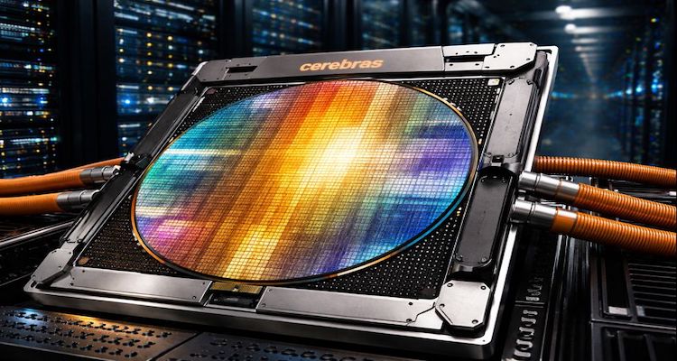 Cerebras AI chip in cutting-edge data centre