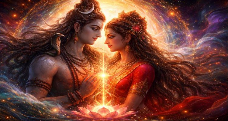 Divine union of Shiva and Shakti