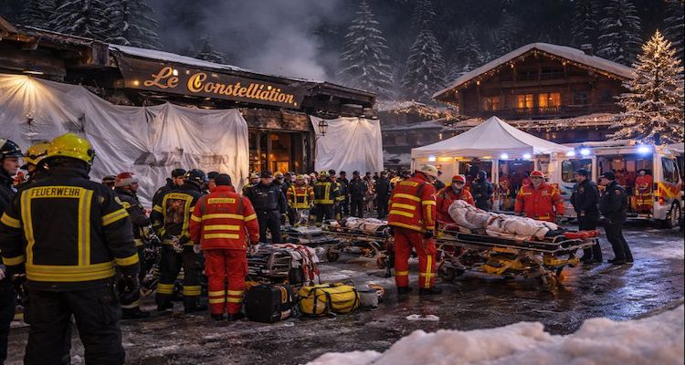 Emergency response after fire in Crans-Montana