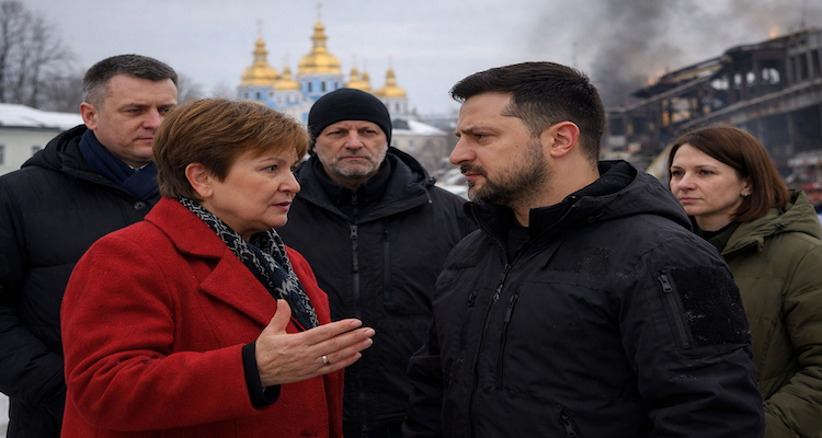 IMF Chief Surprise Visit Ukraine