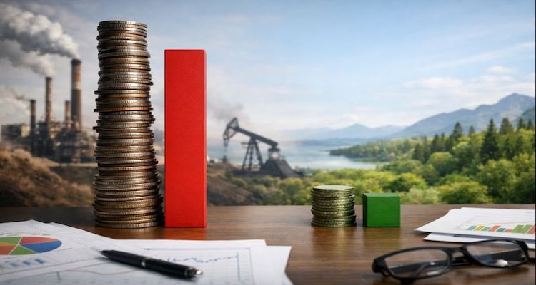 Industries versus nature in a graph