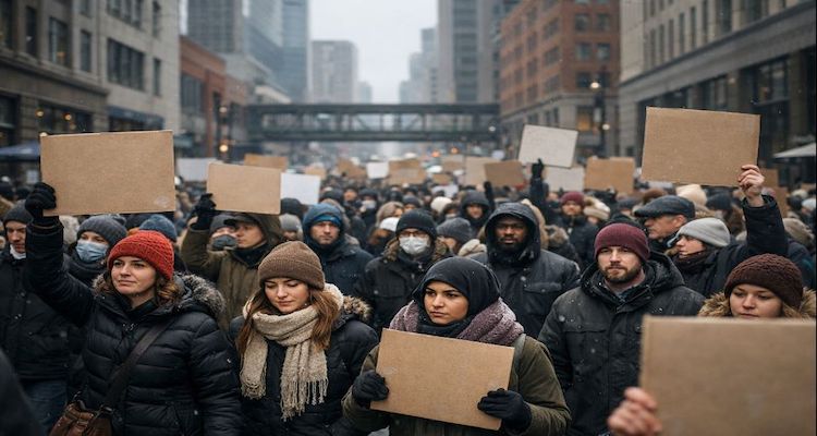 Protesters march in Minneapolis