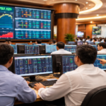 BSE trading floor in action