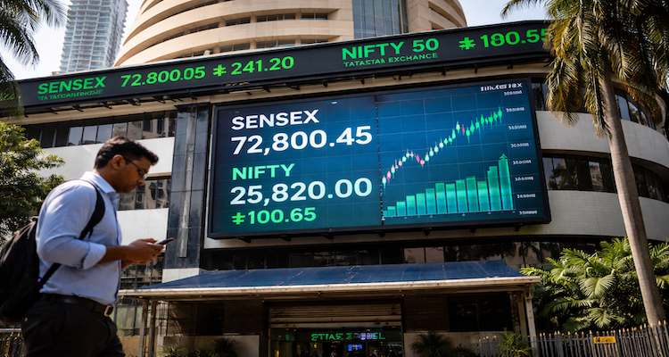 City life at Bombay Stock Exchange