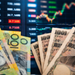 Currency exchange and banknotes in focus