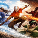 Elemental warriors in action