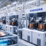 High-tech semiconductor production in progress