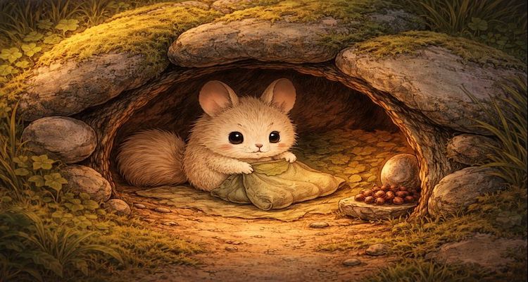 Nori's new cosy forest home