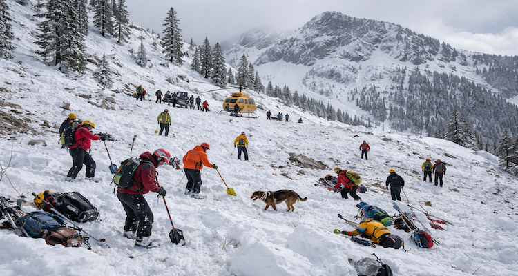 Rescue teams in Sierra Nevada avalanche