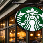 Starbucks storefront with iconic logo