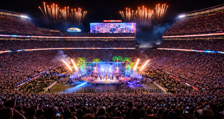 Super Bowl halftime show with Bad Bunny