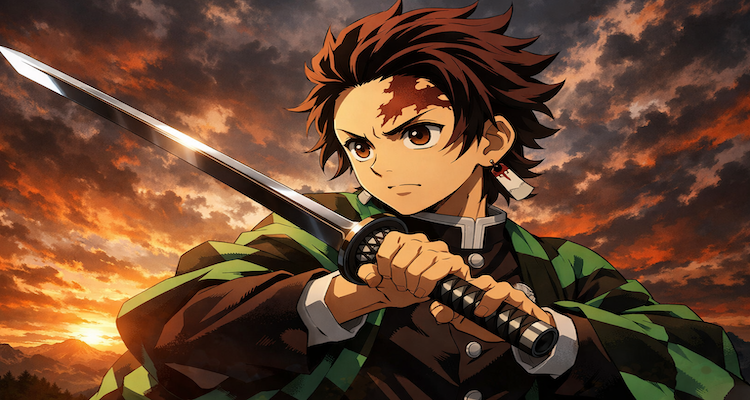 Tanjiro Kamado in battle stance