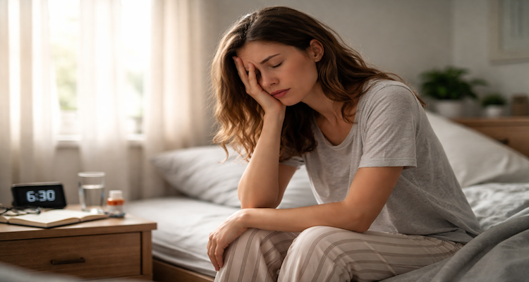 Tired morning afteer good sleep