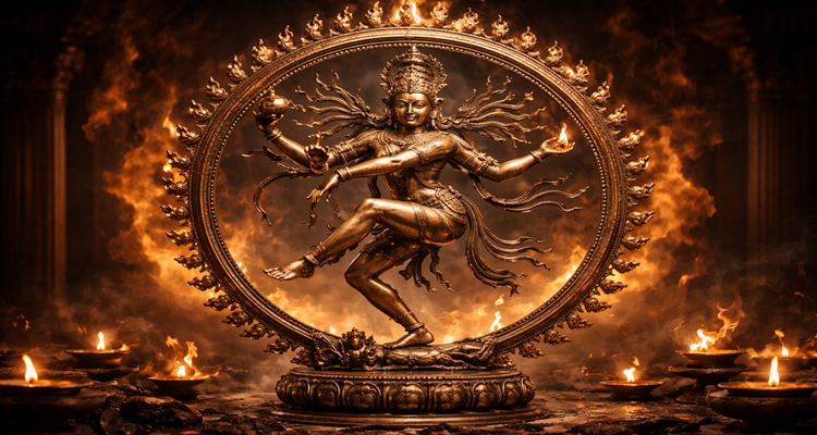 Lord Nataraja in cosmic dance