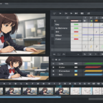 Anime animation software interface in use