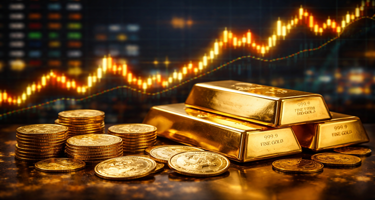 Gold investments on display