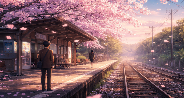 Springtime at the quiet station