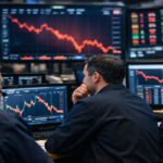 Stock traders analysing market trends