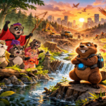 The guardian beaver of the forest