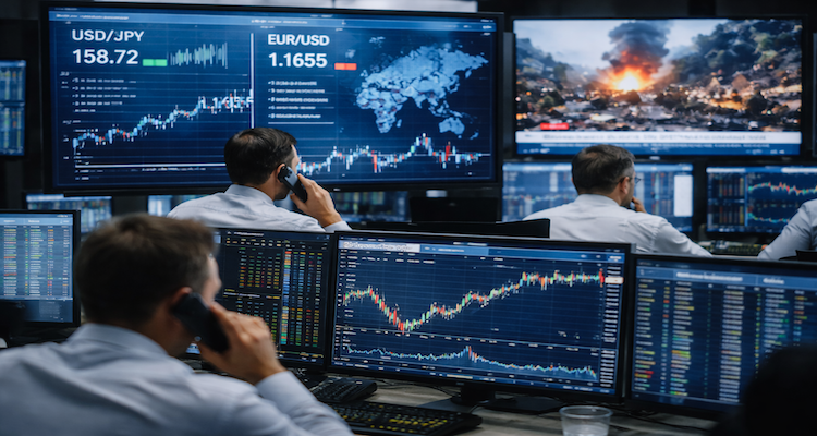 Dynamic trading floor under heightened tension