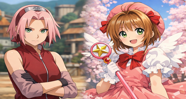 Sakura sisters from two worlds
