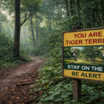 Tiger territory trail in the mist