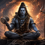 Divine meditation in cosmic fire