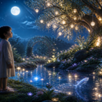 Moonlit garden of wonder