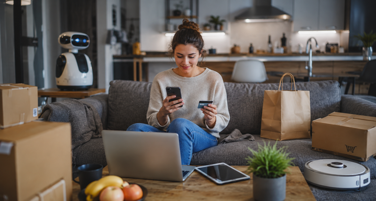 Tech-savvy comfort in a cozy home