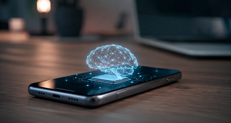 Smartphone with holographic neural network