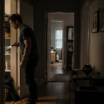 Investigating the cluttered hallway nook