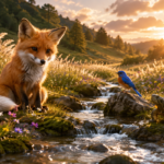 Golden hour in the meadow