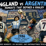 Historic England and Argentina World Cup rivalry featuring iconic football moments that shaped international sporting history.